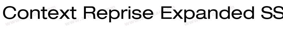 Context Reprise Expanded SSi Bold Expanded Italic字体转换